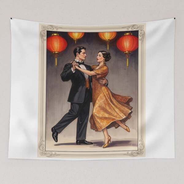 Item preview, Couple Dancing, Art Deco Style designed and sold by aykiradesigns.