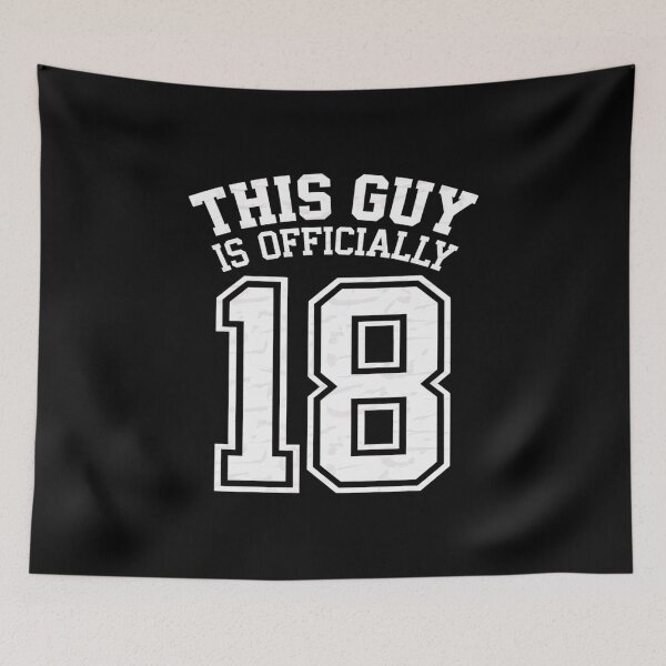 Item preview, This Guy Is Officially 18 Years Old Celebrate 18th Birthday  designed and sold by angolinnArt.