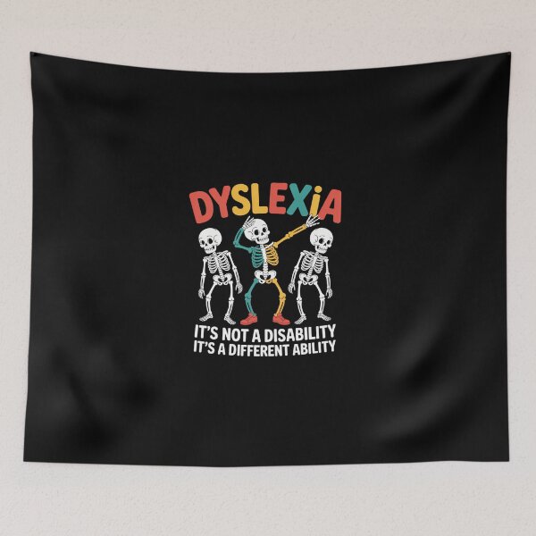 Item preview, Dyslexia Awareness Skeleton designed and sold by LittleBO5.