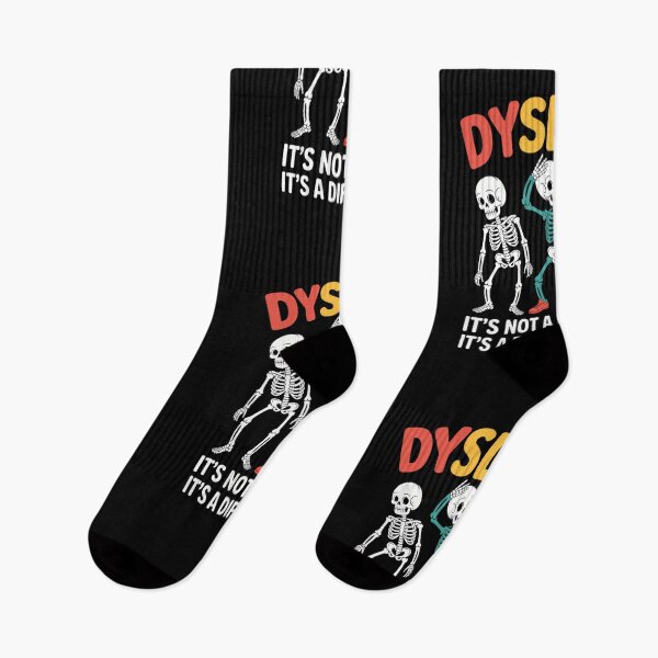 Item preview, Dyslexia Awareness Skeleton designed and sold by LittleBO5.