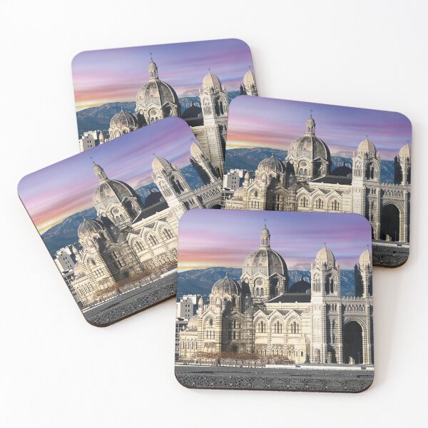 Item preview, Marseille Cathedral Major Panorama at Sunset Design designed and sold by Mauswohn.