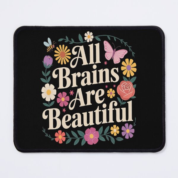 Item preview, Groovy All Brains Are Beautiful Floral Autism Awareness SPED designed and sold by gandebro.