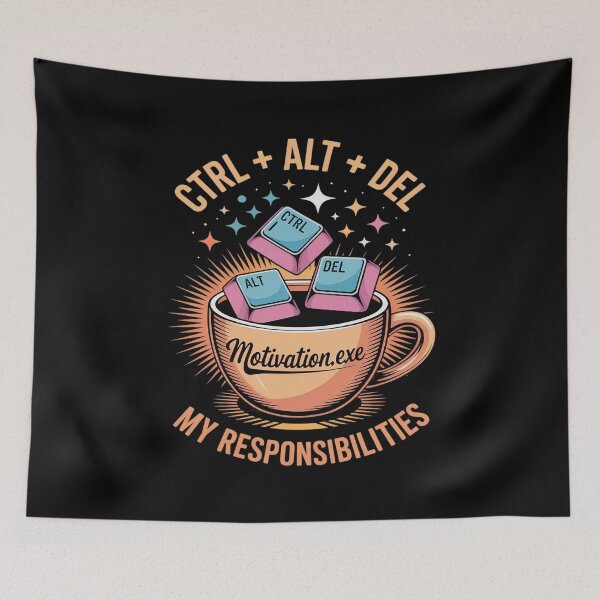 Item preview, Ctrl Alt Del My Responsibilities Funny Tech Coffee Lover designed and sold by Libbysharts.