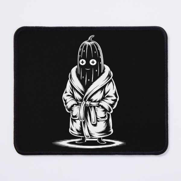 Item preview, Cucumber in a Spa Robe having a cucumber slice face mask designed and sold by Libbysharts.