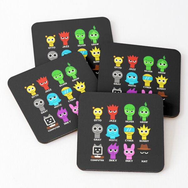 Item preview, Sprunki Characters Grid – Funny Colorful Cartoon Toy  designed and sold by Rosamoaughter.