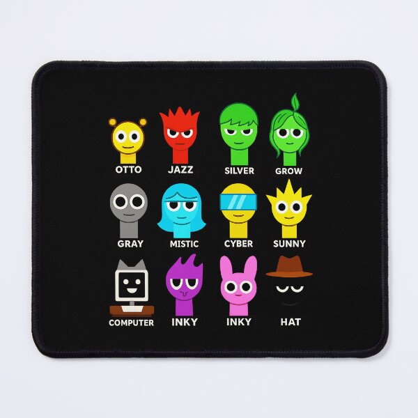 Item preview, Sprunki Characters Grid – Funny Colorful Cartoon Toy designed and sold by Rosamoaughter.