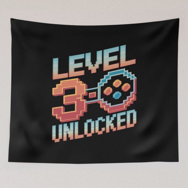 Item preview, 30th Birthday For Men Level 30 Unlocked Gamer 30 Year Old 1  designed and sold by CombatTask.