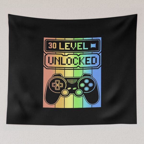 Item preview, 30th Birthday Gamer Boy or Gamer Girl - Level 30 Unlocked  designed and sold by joyouartArt.