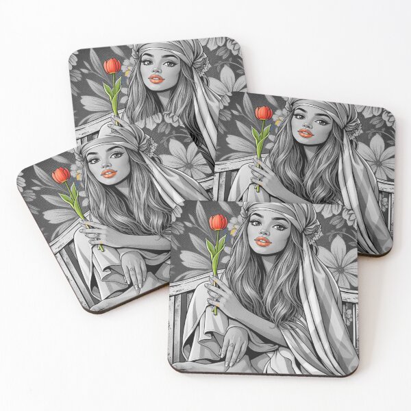 Item preview, Pop Art: Tulip Girl Arty designed and sold by halibutgoatramb.