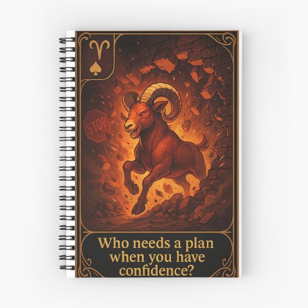 Item preview, Aries – Who Needs a Plan When You Have Confidence? designed and sold by the-dovlat.