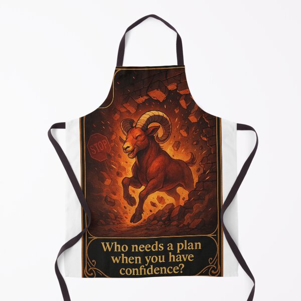 Item preview, Aries – Who Needs a Plan When You Have Confidence? designed and sold by the-dovlat.