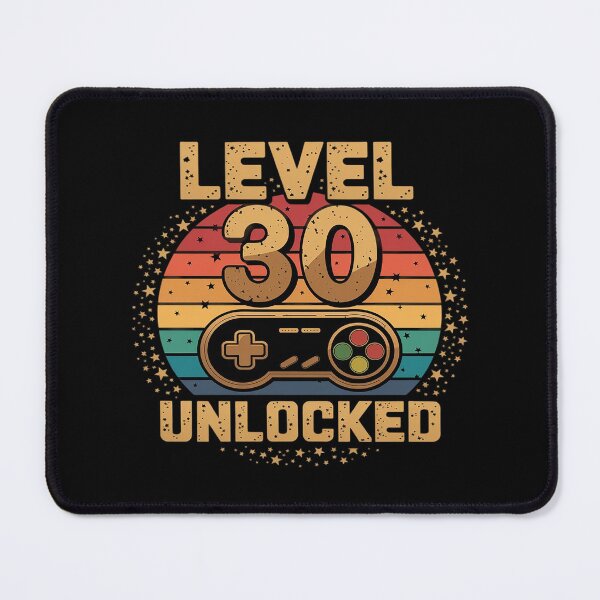 Item preview, 30th Birthday Gaming Level 30 Unlocked designed and sold by joyouartArt.