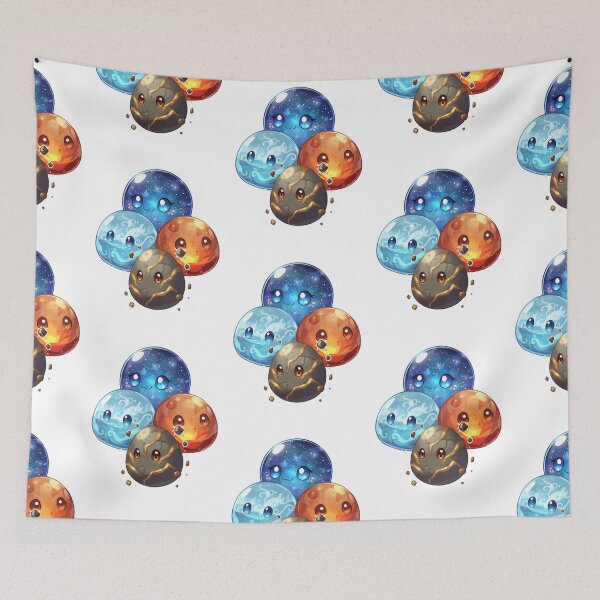 Item preview, Monzora – Heart of the Fourfold Elements | Cute Elemental Slime Fantasy Art designed and sold by Monzora.
