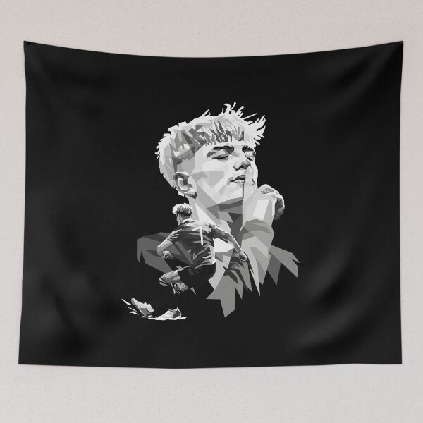 Item preview, Alejandro Garnacho 7 In Grayscale  designed and sold by Hailieiller.