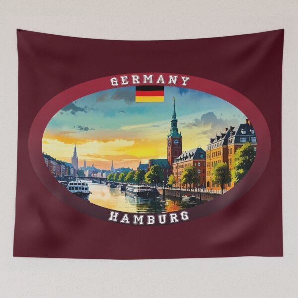 Item preview, Hamburg Germany Travel designed and sold by Thistle-TShop.