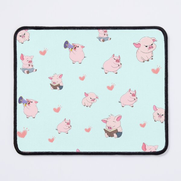 Item preview, Cute Pink Pig Pattern with Hearts | Kawaii Farm Animal Illustration designed and sold by Meenova Art.