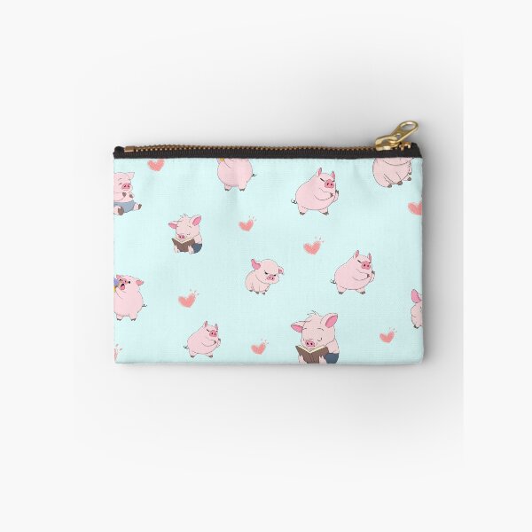 Item preview, Cute Pink Pig Pattern with Hearts | Kawaii Farm Animal Illustration designed and sold by Meenova Art.