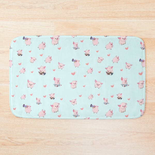 Item preview, Cute Pink Pig Pattern with Hearts | Kawaii Farm Animal Illustration designed and sold by Meenova Art.