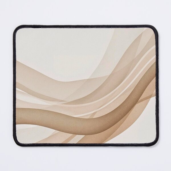 Item preview, Sand Silk Minimalist Flowing Abstract in Warm Beige and Taupe designed and sold by Cozyartsss.