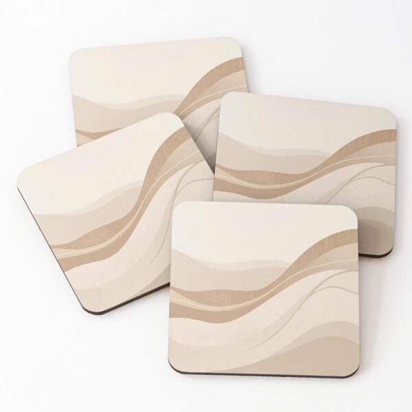 Item preview, Sienna Swell Modern Organic Wave Abstract in Earth Tones designed and sold by Cozyartsss.
