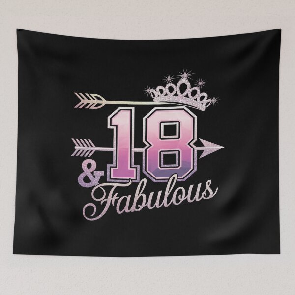 Item preview, Women 18 Years Old And Fabulous Happy 18th Birthday  designed and sold by angolinnArt.