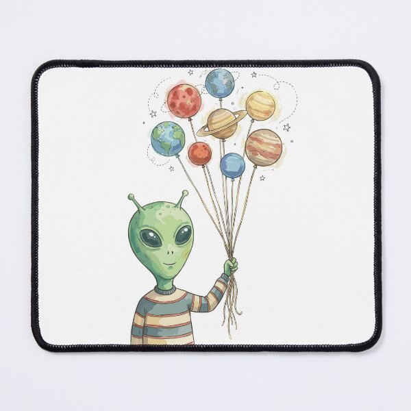 Item preview, Funny Alien: Balloon Planet designed and sold by bapupa.