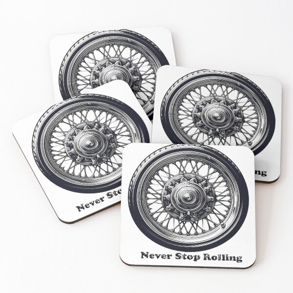 Item preview, Never Stop Rolling - Vintage Motorcycle Design designed and sold by DrawDrip.