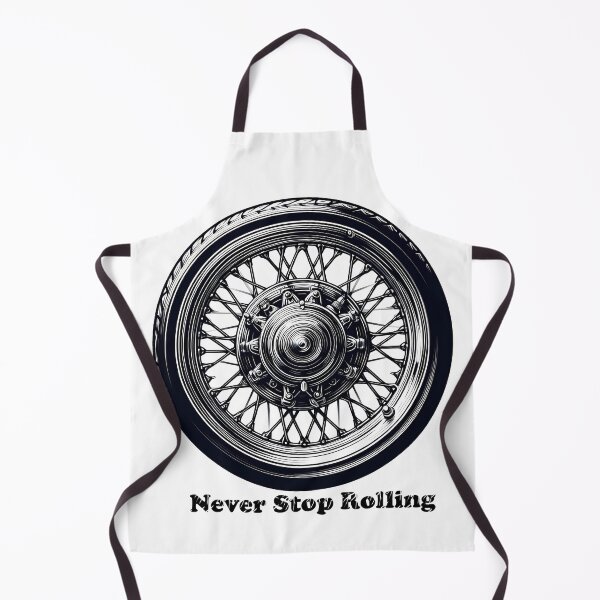 Item preview, Never Stop Rolling - Vintage Motorcycle Design designed and sold by DrawDrip.