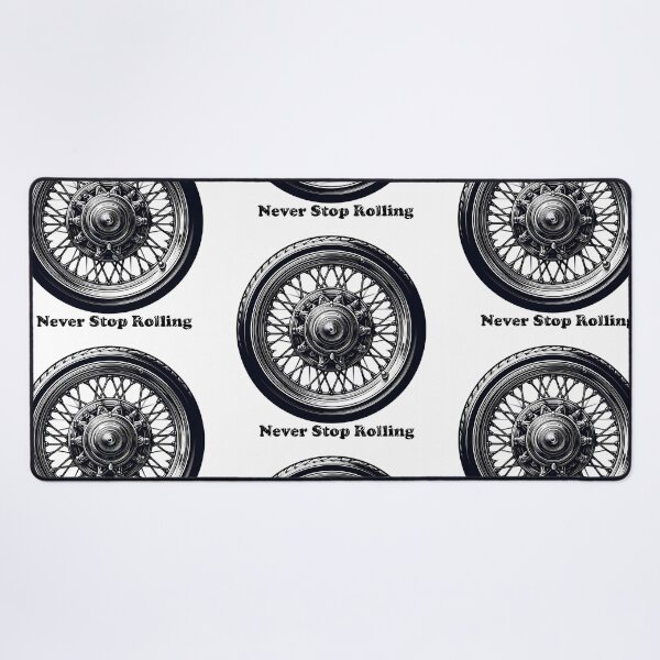 Item preview, Never Stop Rolling - Vintage Motorcycle Design designed and sold by DrawDrip.