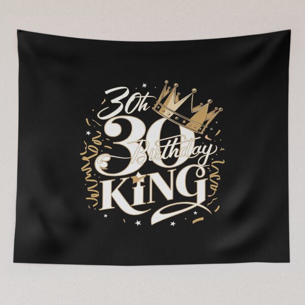 Item preview, 30th Birthday King Party Crown  designed and sold by joyouartArt.