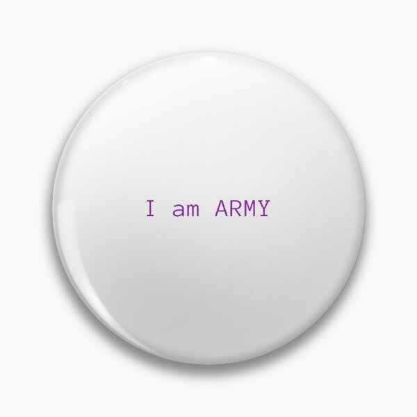 Item preview,  I AM ARMY Minimalist Typography Aesthetic dark purple designed and sold by PurpleSevenShop.