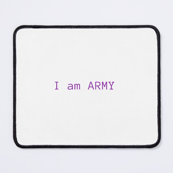 Item preview, I AM ARMY Minimalist Typography Aesthetic dark purple designed and sold by PurpleSevenShop.