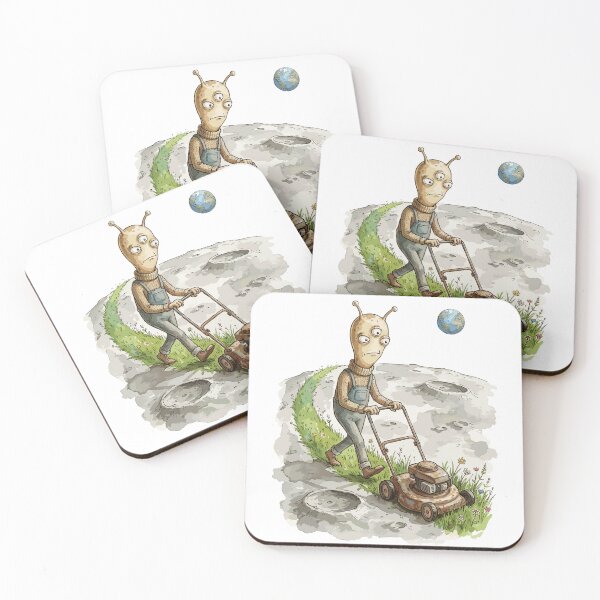 Item preview, Funny Alien: Moon Mower designed and sold by bapupa.