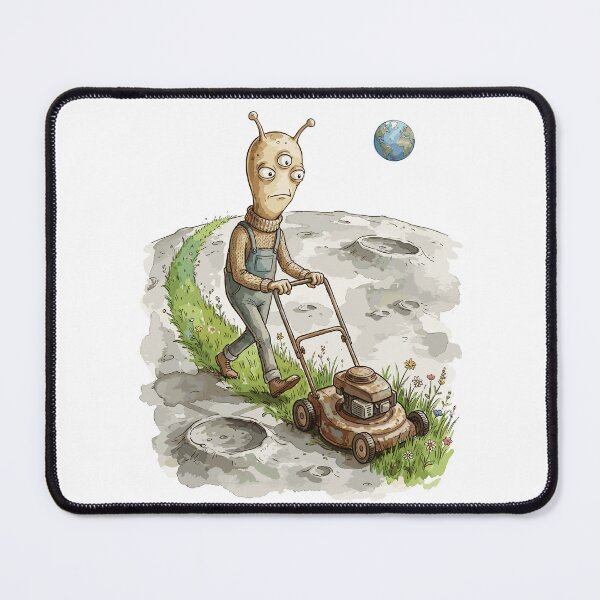 Item preview, Funny Alien: Moon Mower designed and sold by bapupa.