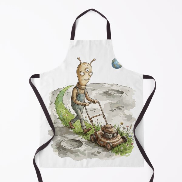 Item preview, Funny Alien: Moon Mower designed and sold by bapupa.