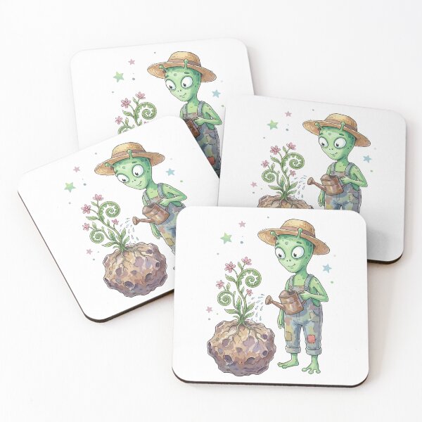Item preview, Funny Alien: Plant-Watering Martian designed and sold by bapupa.