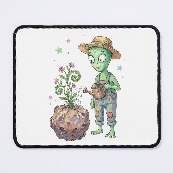 Item preview, Funny Alien: Plant-Watering Martian designed and sold by bapupa.