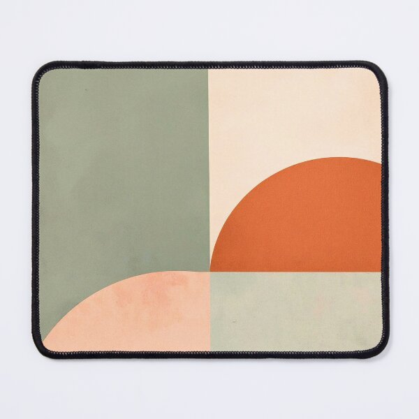 Item preview, Muted Sun: Mid-Century Modern Geometric Abstract in Sage and designed and sold by Cozyartsss.