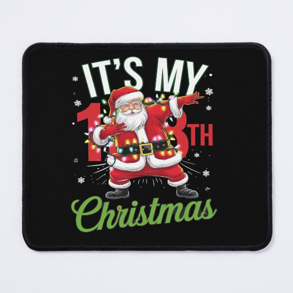 Item preview, Xmas Lighting Dabbing Santa It's My 18th Christmas BirthdayXmas designed and sold by angolinnArt.