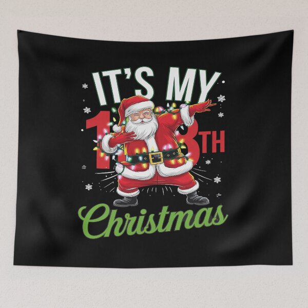 Item preview, Xmas Lighting Dabbing Santa It's My 18th Christmas BirthdayXmas  designed and sold by angolinnArt.