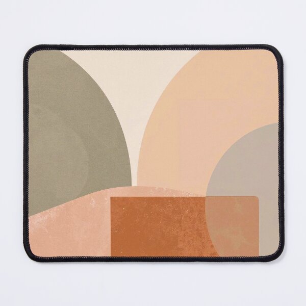 Item preview, Earthbound Geometry: Mid-Century Modern Abstract with Circles and Squares designed and sold by Cozyartsss.