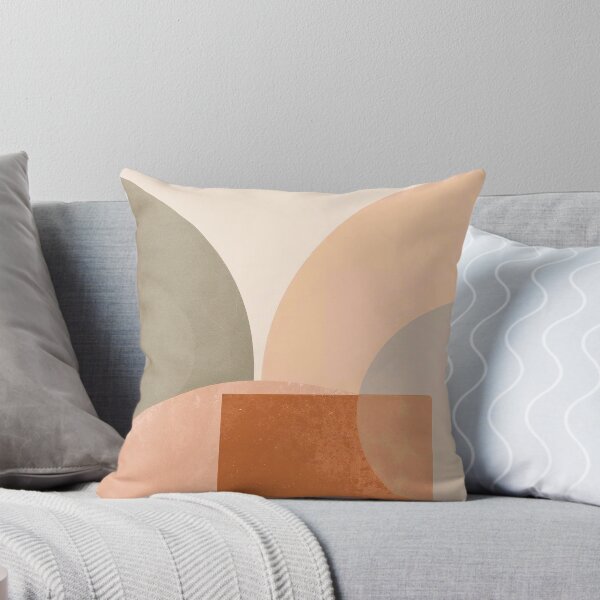 Item preview, Earthbound Geometry: Mid-Century Modern Abstract with Circles and Squares designed and sold by Cozyartsss.