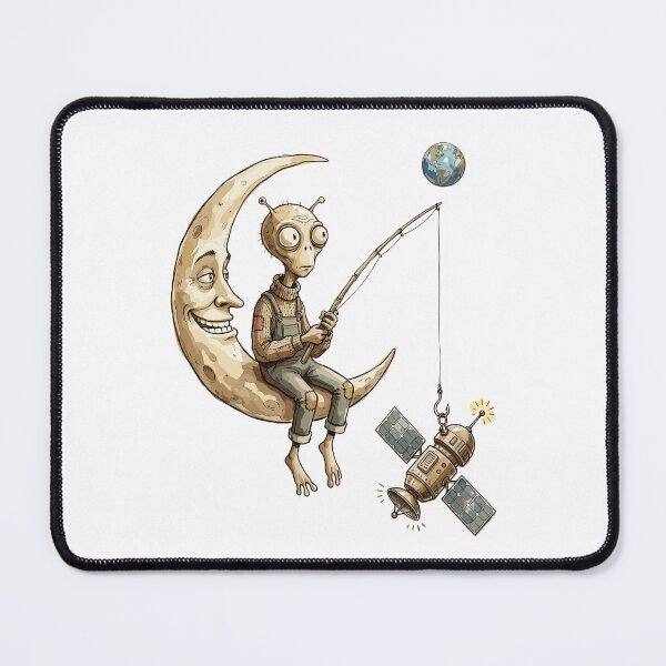 Item preview, Funny Alien: Satellite Fishing designed and sold by bapupa.