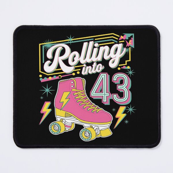 Item preview, 43rd Birthday Roller Skates Rolling Into 43 Years Old Bday designed and sold by joyouartArt.