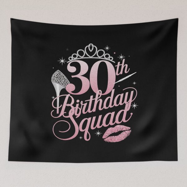 Item preview, 30th Birthday Squad 30 Year Old Birthday Crew High Heel  designed and sold by CombatTask.