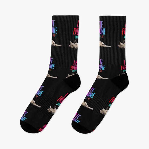 Item preview, I Hate Everyone Except My Cat – Anti Valentine Cat Shirt designed and sold by LAVegasVibes .
