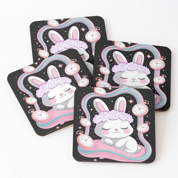 Item preview, Cute Bunny Clock Weirdcore Pastel Creepy Dreamcore designed and sold by Libbysharts.