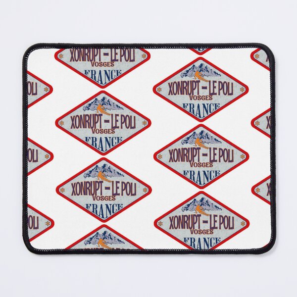 Item preview, Xonrupt – Le Poli, Vosges, France, Vintage skiing badge design designed and sold by Wanderful-roads.