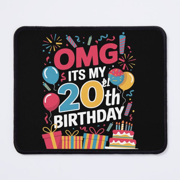 Item preview, 20 Year Old Birthday Party Omg Happy 20th Birthday designed and sold by angolinnArt.