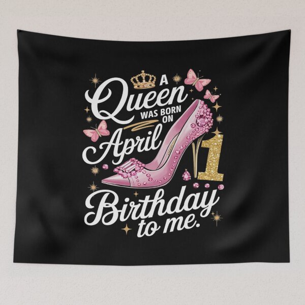 Item preview, A Queen Was Born on April 1, 1st April Birthday 2  designed and sold by joyouartArt.